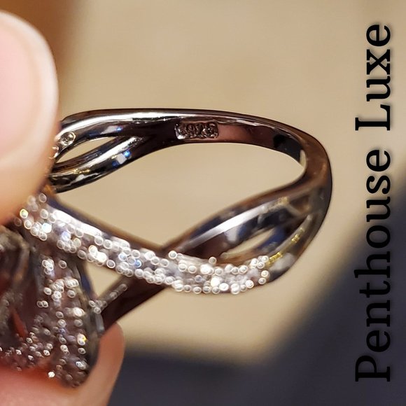 🔥CLEARANCE! Galaxy Vortex Brilliant Cut Diamond Silver Ring - Picture 5 of 6